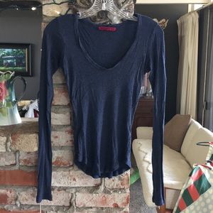 Velvet long sleeve T